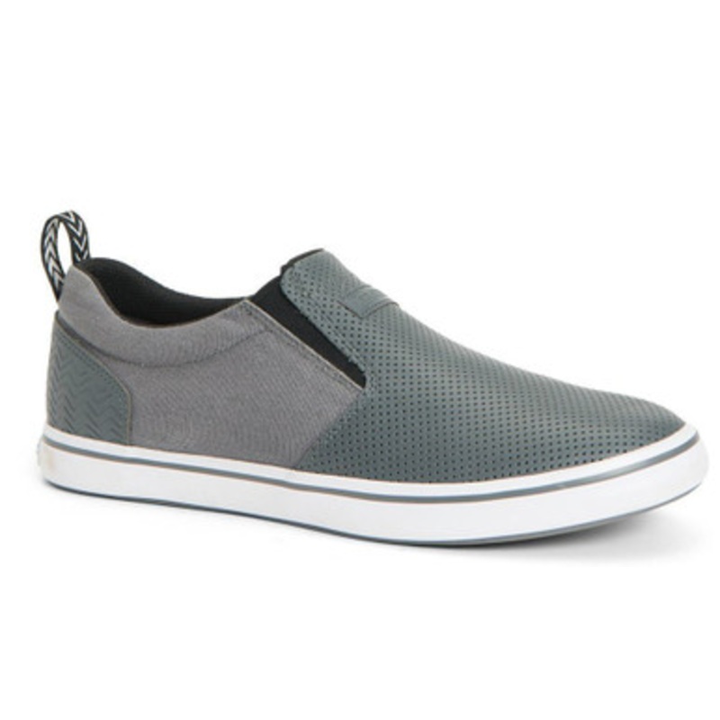 Xtratuf Sharkbyte Perforated Leather Slip On Shoe – Gray – 11