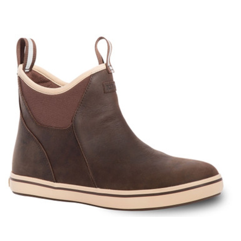 Xtratuf Men’s Leather Ankle Deck Boots – Brown – 12
