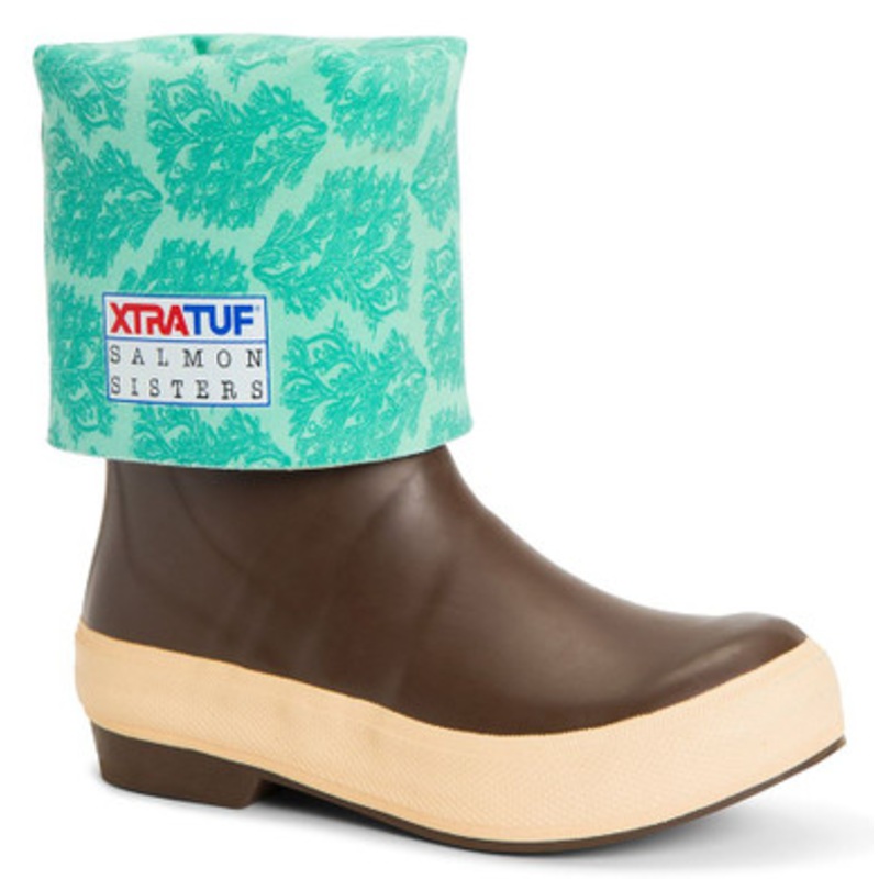 Xtratuf Salmon Sisters Legacy Boot – 15in Kelp Print – 8