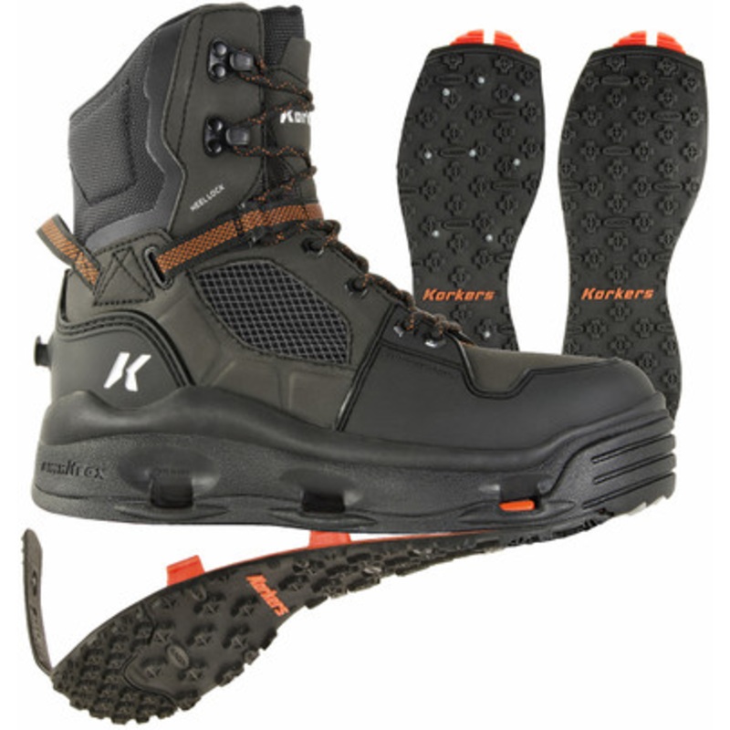 Korkers Terror Ridge Wading Boots w/ Kling-On & Studded Kling-On Outsoles – 11