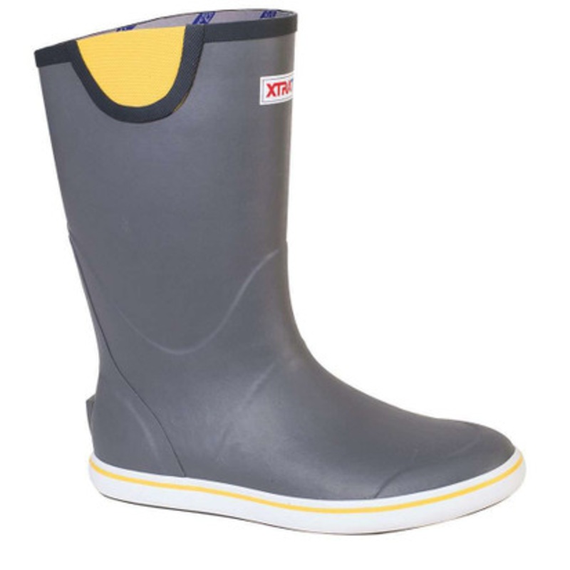 Xtratuf 22712 Full Rubber Deck Boot 12in Gray – Size 7