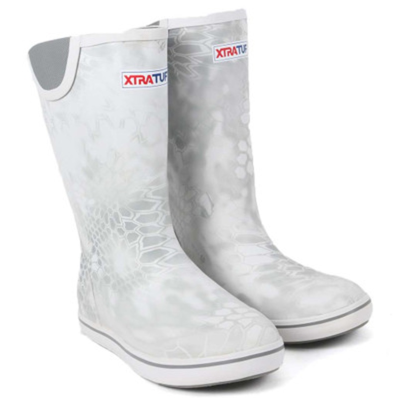 Xtratuf 22722 Full Rubber Deck Boot Kryptek Yeti White 8