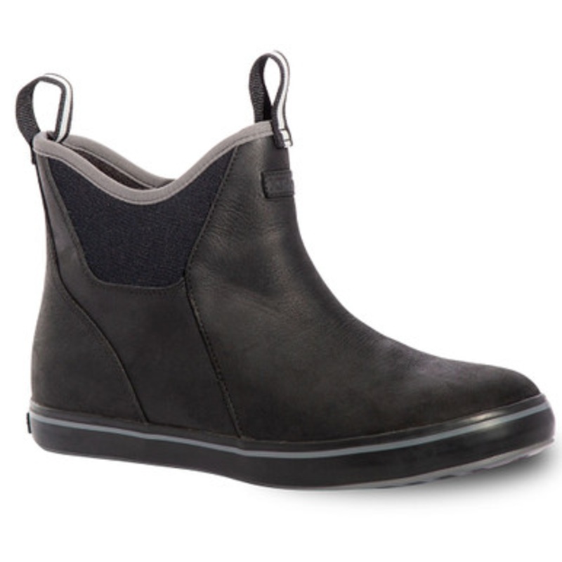 Xtratuf Men’s Leather Ankle Deck Boots – Black – 8.5